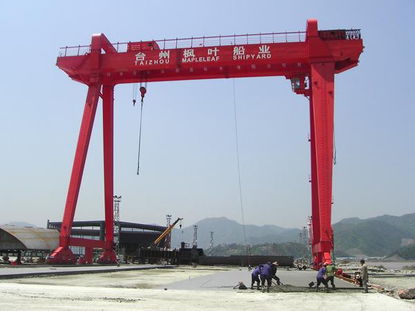 台州枫叶船业ME型400t造船门式三亿体育入口（中国）有限公司